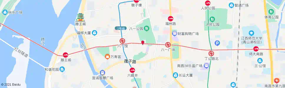 南昌百花洲_公交站地图_南昌公交_妙搜公交查询2025