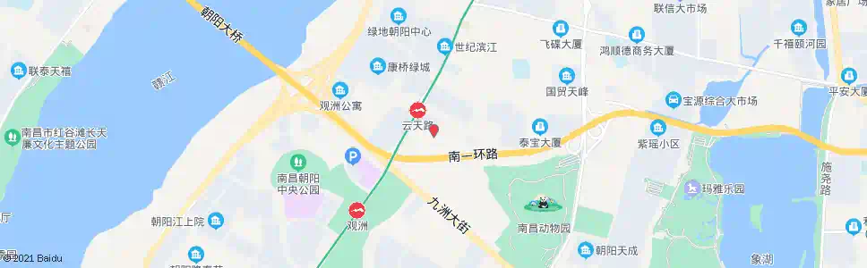 南昌喜盈门停车场(云天路)_公交站地图_南昌公交_妙搜公交查询2025