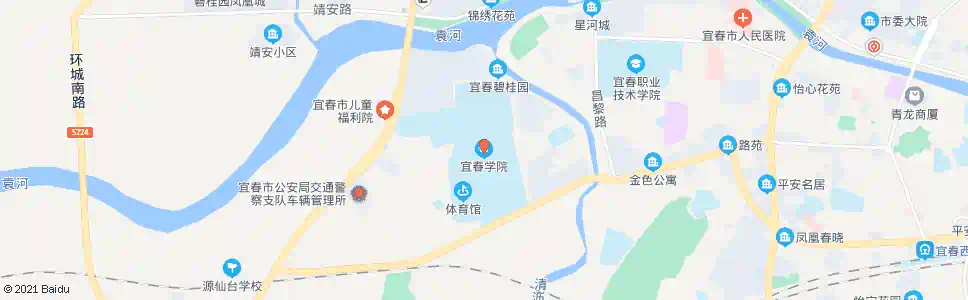 宜春学院西校区_公交站地图_宜春公交_妙搜公交查询2025