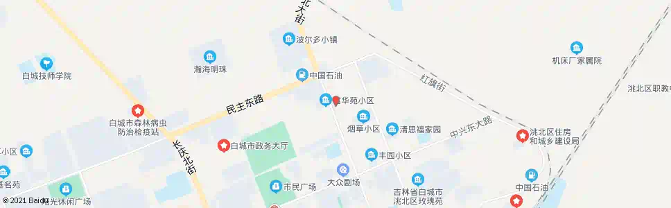 白城青年街批发市场_公交站地图_白城公交_妙搜公交查询2025