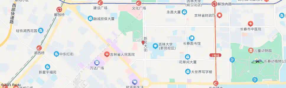 长春吉大三院_公交站地图_长春公交_妙搜公交查询2025