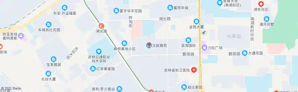 长春文庭雅苑_公交站地图_长春公交_妙搜公交查询2025