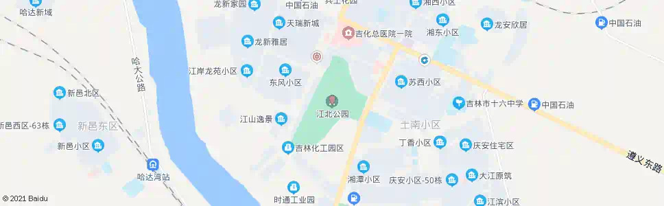 吉林江北公园_公交站地图_吉林公交_妙搜公交查询2025