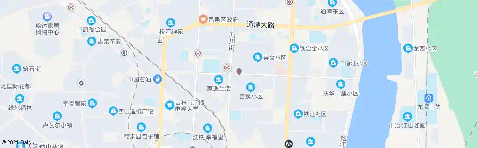 吉林四川街_公交站地图_吉林公交_妙搜公交查询2025