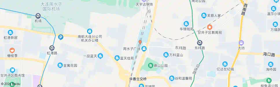 大连周水子火车站_公交站地图_大连公交_妙搜公交查询2025