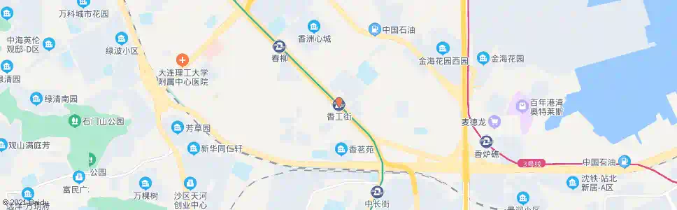大连香工街_公交站地图_大连公交_妙搜公交查询2025