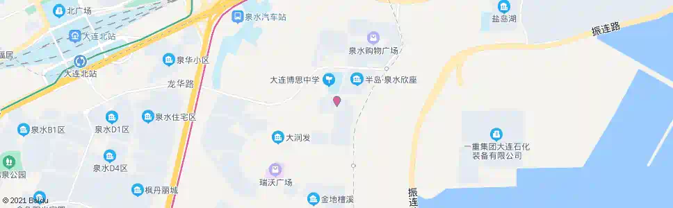大连安居苑_公交站地图_大连公交_妙搜公交查询2025