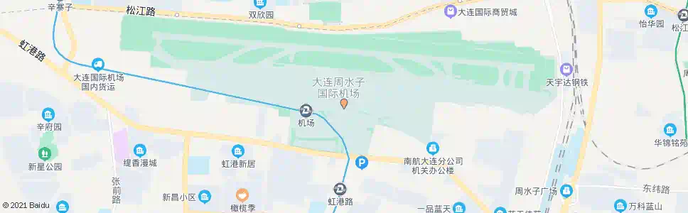 大连机场南门_公交站地图_大连公交_妙搜公交查询2025