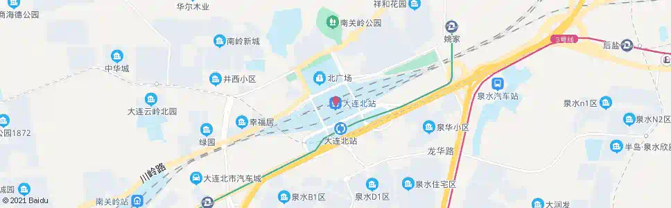 大连华北路_公交站地图_大连公交_妙搜公交查询2025
