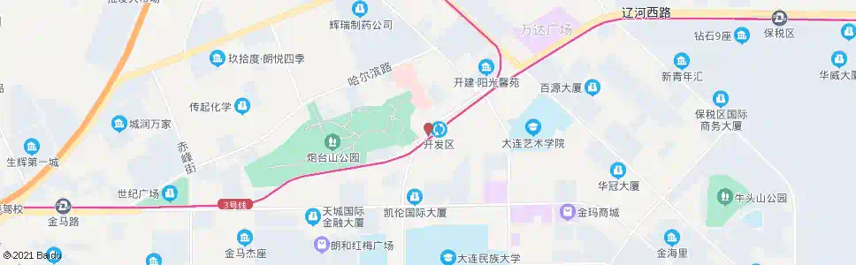大连五彩城北门_公交站地图_大连公交_妙搜公交查询2025