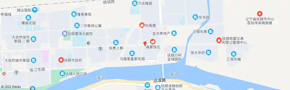 抚顺天湖桥北_公交站地图_抚顺公交_妙搜公交查询2025