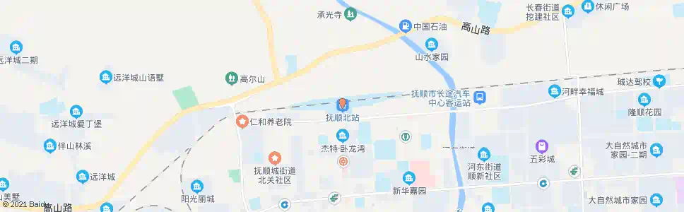 抚顺安城街北_公交站地图_抚顺公交_妙搜公交查询2025