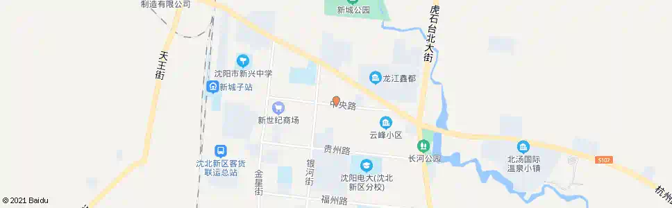 沈阳新城子中央路北斗街_公交站地图_沈阳公交_妙搜公交查询2025