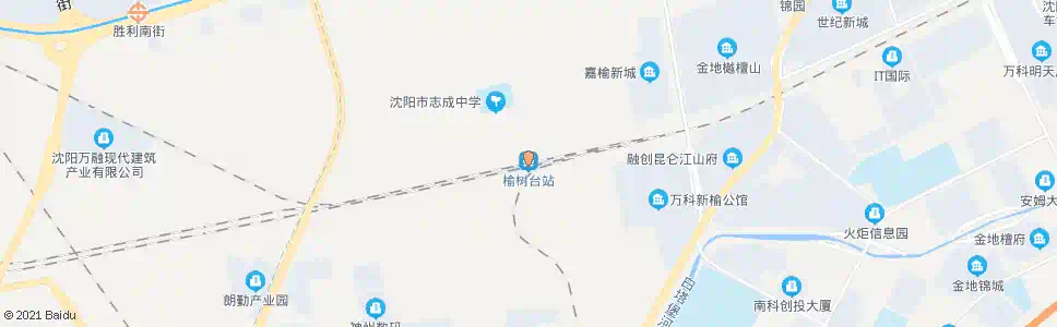 沈阳榆树台_公交站地图_沈阳公交_妙搜公交查询2025