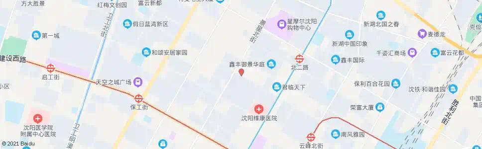 沈阳小北三路景星街_公交站地图_沈阳公交_妙搜公交查询2025