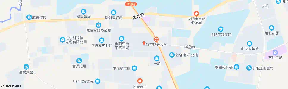沈阳蒲昌路道义大街_公交站地图_沈阳公交_妙搜公交查询2025