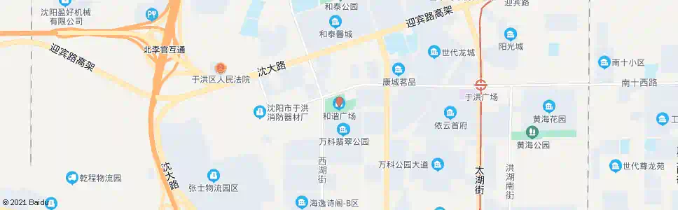 沈阳和谐广场_公交站地图_沈阳公交_妙搜公交查询2025