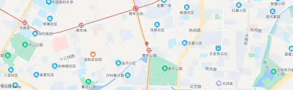 沈阳彩电塔东_公交站地图_沈阳公交_妙搜公交查询2025