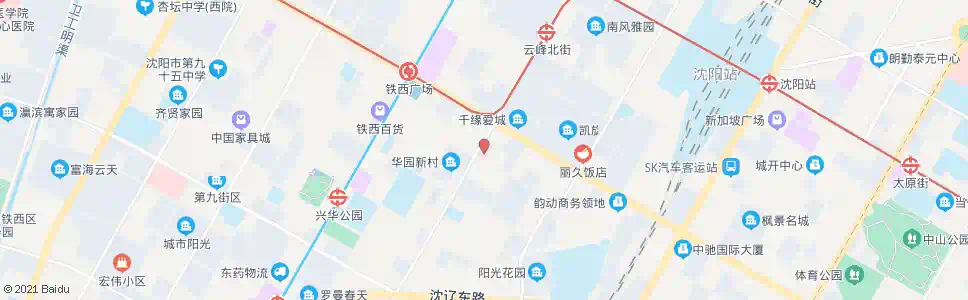 沈阳铁西区中心医院北_公交站地图_沈阳公交_妙搜公交查询2025