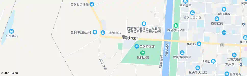 包头包钢信息大楼_公交站地图_包头公交_妙搜公交查询2025