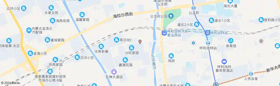 呼和浩特幸福瓜果市场_公交站地图_呼和浩特公交_妙搜公交查询2025