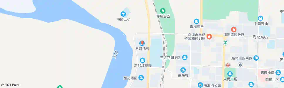 乌海恩河锦苑_公交站地图_乌海公交_妙搜公交查询2025