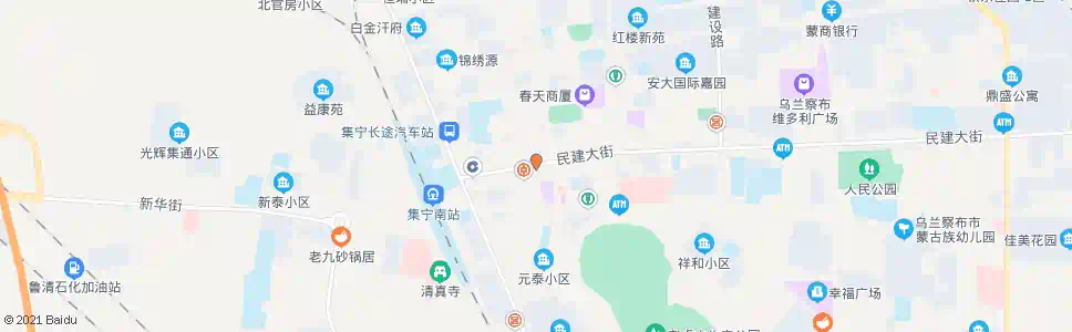 乌兰察布乌兰小学_公交站地图_乌兰察布公交_妙搜公交查询2025