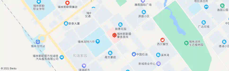 锡林郭勒盟医院_公交站地图_锡林郭勒公交_妙搜公交查询2025