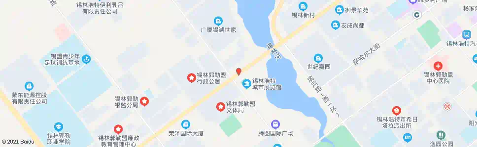 锡林郭勒锡市展览馆_公交站地图_锡林郭勒公交_妙搜公交查询2025