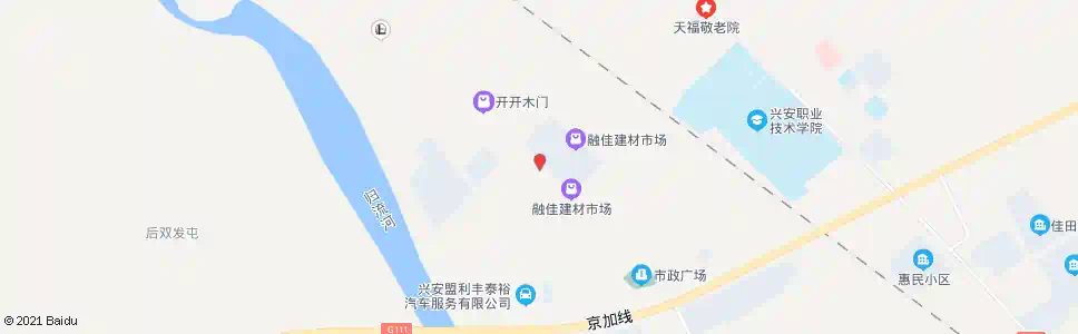 兴安盟融佳建材陶瓷区_公交站地图_兴安盟公交_妙搜公交查询2025