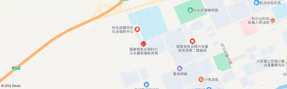兴安盟前旗地税局_公交站地图_兴安盟公交_妙搜公交查询2025