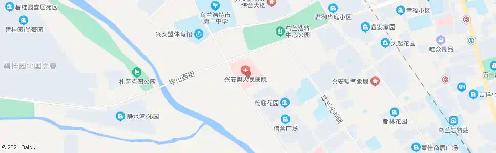 兴安盟盟医院门诊部_公交站地图_兴安盟公交_妙搜公交查询2025