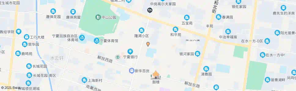 银川湖滨东街_公交站地图_银川公交_妙搜公交查询2025