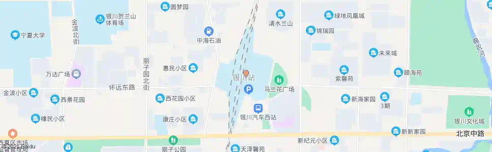 银川银川火车站_公交站地图_银川公交_妙搜公交查询2025