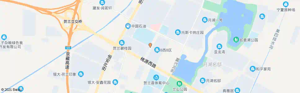 银川月湖名邸西B区_公交站地图_银川公交_妙搜公交查询2025