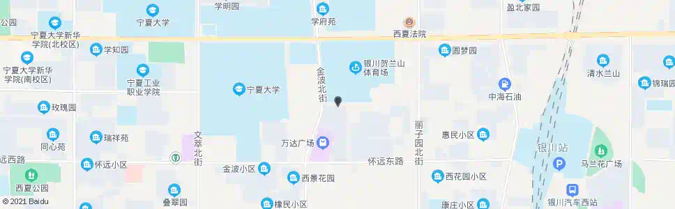 银川贺兰山体育场南_公交站地图_银川公交_妙搜公交查询2025