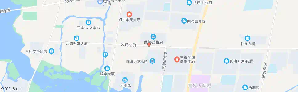 银川大连路尹家渠街口_公交站地图_银川公交_妙搜公交查询2025