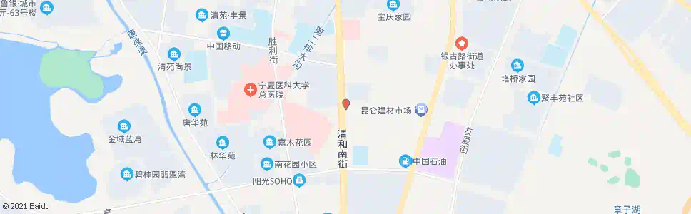 银川华城宾馆_公交站地图_银川公交_妙搜公交查询2025