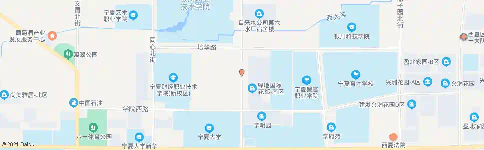 银川西花园街学院路口_公交站地图_银川公交_妙搜公交查询2025