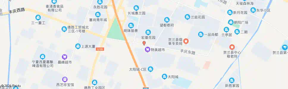 银川贺兰太阳城_公交站地图_银川公交_妙搜公交查询2025
