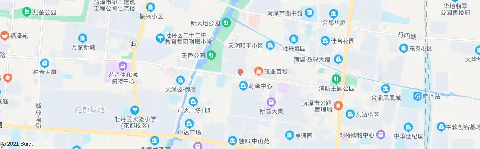 菏泽市政府(南门)_公交站地图_菏泽公交_妙搜公交查询2025