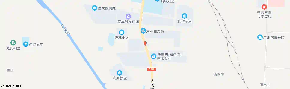 菏泽剑桥公馆_公交站地图_菏泽公交_妙搜公交查询2025