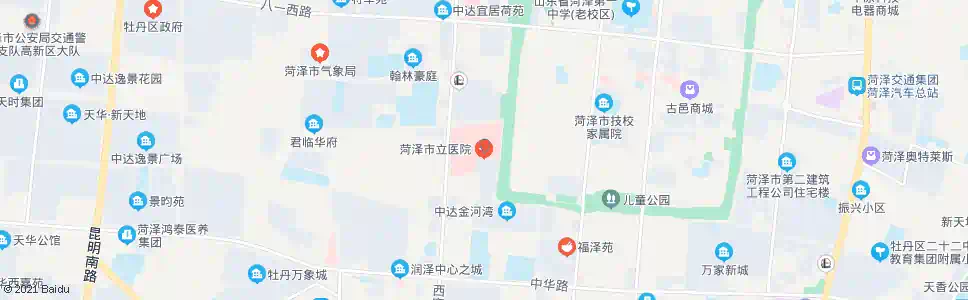 菏泽市立医院_公交站地图_菏泽公交_妙搜公交查询2025