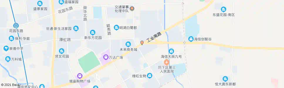 济南开拓路工业南路_公交站地图_济南公交_妙搜公交查询2025