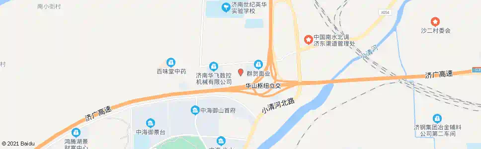 济南小洼村_公交站地图_济南公交_妙搜公交查询2025