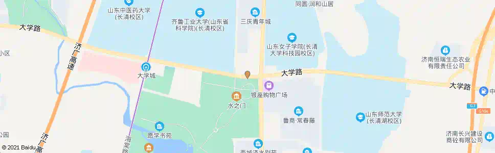 济南大学路紫薇路_公交站地图_济南公交_妙搜公交查询2025