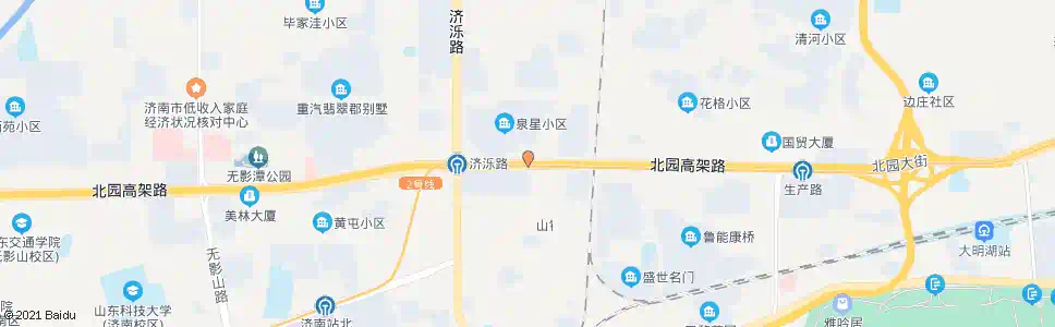 济南北园大街东工商河路_公交站地图_济南公交_妙搜公交查询2025