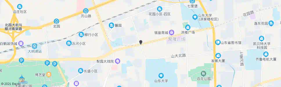 济南山大路_公交站地图_济南公交_妙搜公交查询2025