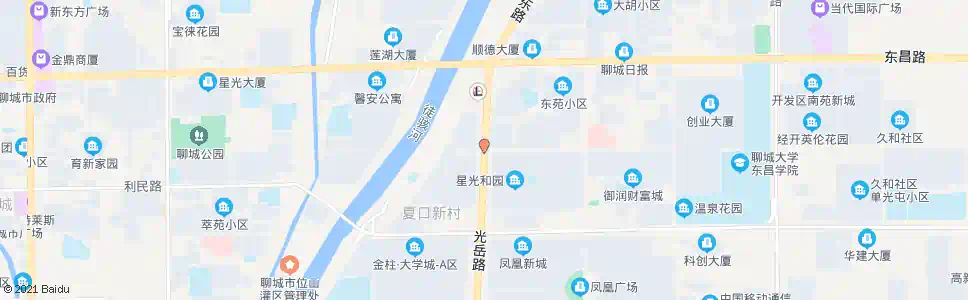 聊城滨河花园_公交站地图_聊城公交_妙搜公交查询2025