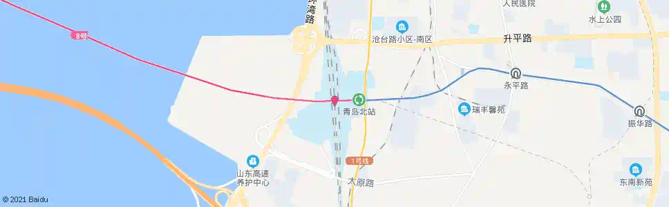 青岛新华路北_公交站地图_青岛公交_妙搜公交查询2025